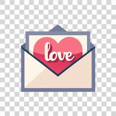 Heartfelt Expression in a Colorful Love Letter Envelope