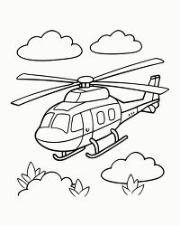 helicopter coloring page