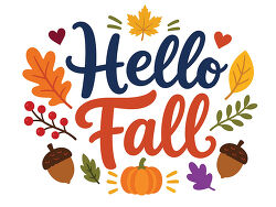 Hello Fall Lettering