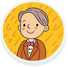 Historical Inventor Cartoon Clipart