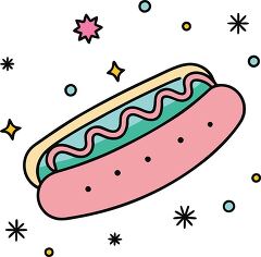 hot dog colorful playful icon clip art (1)