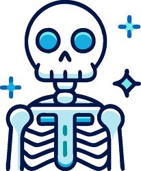 Human Skeleton Modern Minimalist Icon