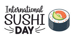 International Sushi Day Salmon Avocado Roll