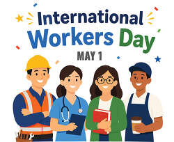 International Workers Day diverse workers May 1