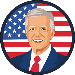 Jimmy Carter smiling portrait with american flag background flag