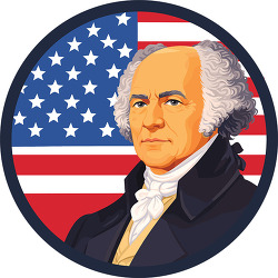 john adams united states president illustration