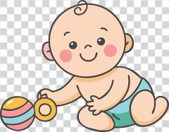 Joyful Baby Boy Enjoying Playtime With Colorful Toy