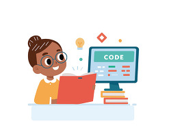 Kids Learning Coding On Computer