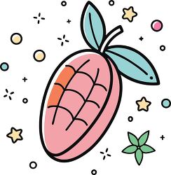 mango colorful playful icon clip art