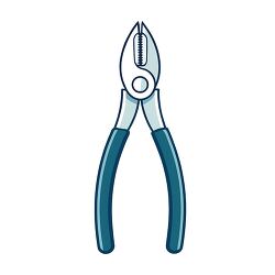 metal pliers illustration on white background