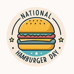 national hamburger day round