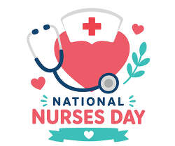 National Nurses Day heart stethoscope