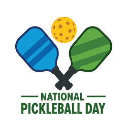 National Pickleball Day Paddles And Ball