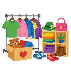 National Thrift Shop Day Clothing Donation Box