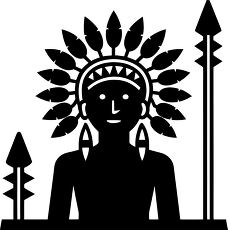 native american chief silhouette