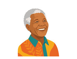 Nelson Mandela Smiling Portrait