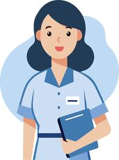 Nurse With Folder in Healthcare Setting