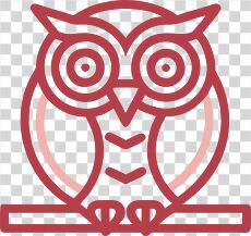 Owl Clipart Design on a Simple Background