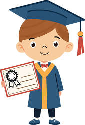 oy graduate holding certificate cartoon