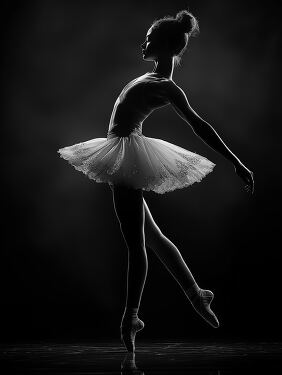 Capturing Elegance in Motion During a Ballet Performance