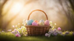 Celebrate Easter Morning With a Basket of Colorful Eggs