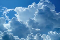 Cumulonimbus Clouds Create a Stunning Blue Sky