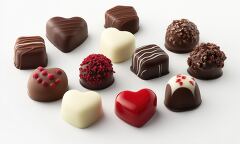 Delicious Assorted Heart Shaped Chocolates for Celebration