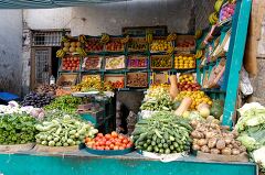 Fresh Produce Market in Aswan Egypt Vibrant and Colorful