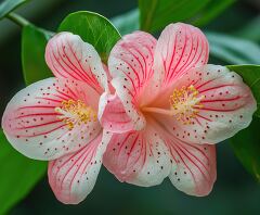 Guava Flower Blooms With Elegant Pink and White Petals