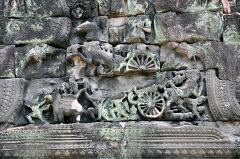 Intricate Stone Carvings at Angkor Wat Reveal History