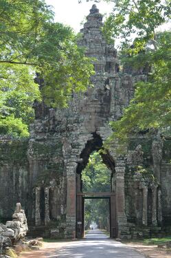 Majestic Entrance to Angkor Wat in Siem Reap Cambodia