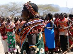 Samburu Tribe Women Celebrate Community With Dance in Kenya