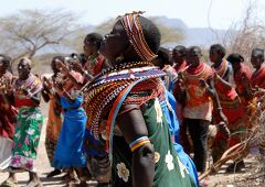 Samburu Tribe Women Performing Traditional Dance in Kenya