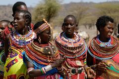 Samburu Women Celebrate in Traditional Attire