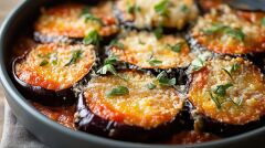 Savory Layers of Eggplant Parmesan Baked to Perfection