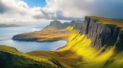 Scenic View of the Majestic Isle of Skye Coastline