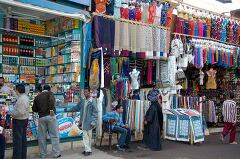 Souk in Aswan Egypt Bustling With Local Traders