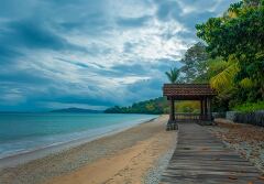 Tranquil Beach Setting in Langkawi at Dawn