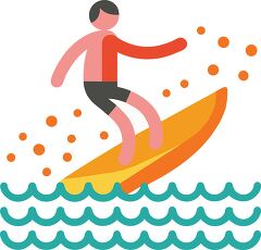 Playful Colorful Surf Clip Art