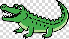 Playful Crocodile Clipart for Kids