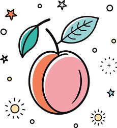 plum colorful playful icon clip art