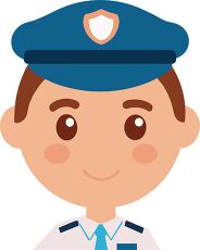 police officer cartoon vector