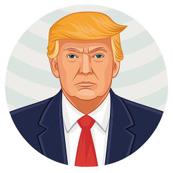 portrait president donald trump