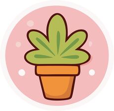 Potted Succulent Plant Sticker