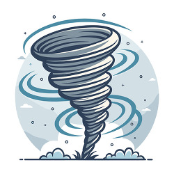 Powerful Tornado Storm Illustration