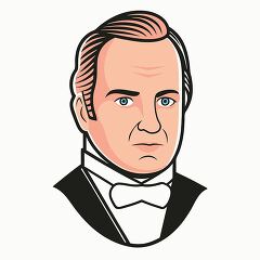 president james buchanan simple portrait