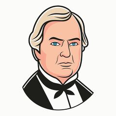 president millard fillmore simple portrait