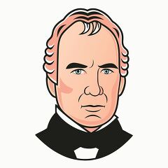 president zachary taylor  simple portrait