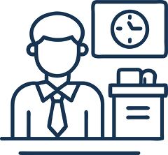 principal in office line icon