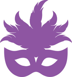 Purple masquerade mask